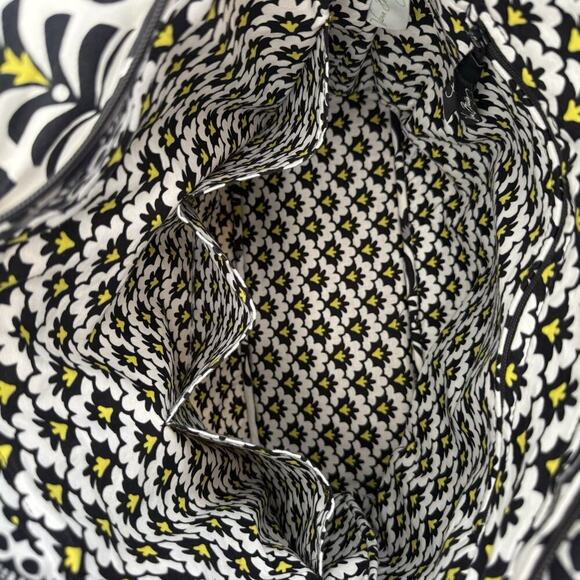 Vera Bradley Fanfare Quilted Tote Bag Shoulder Side Pockets Travel Everyday Work - Picture 8 of 12